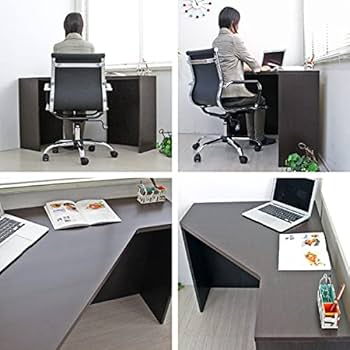 【新品・送料無料】パソコンデスク コーナー ハイタイプ ブラウン デスクセット 楽天市場】【7月新商品】デスク パソコンデスク システムデスク